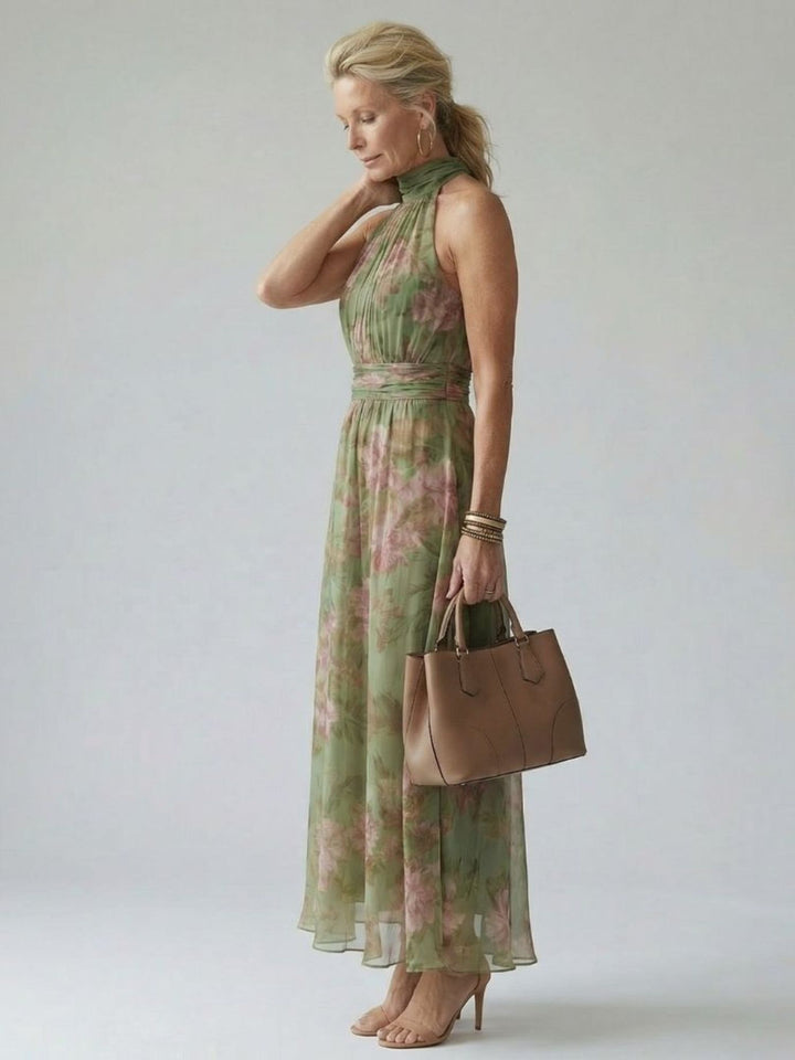 Halter Neck Dress Women Lightweight Elegant Everyday Outfit