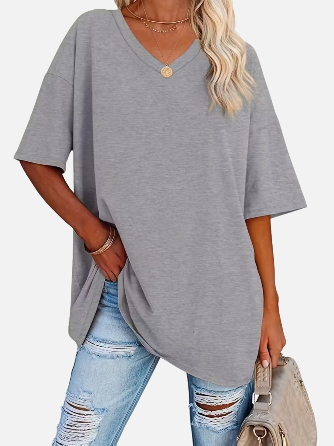 Women’s Blouse for Summer Work Casual Soft Stretch Loose Fit Top