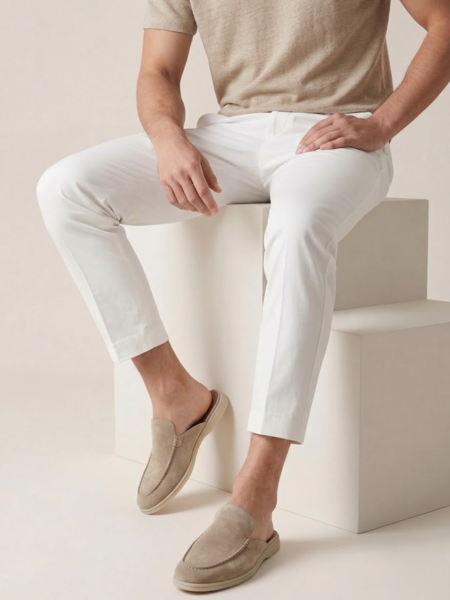 Men’s Slip-On Suede Mules – Premium Comfort Everyday Shoe