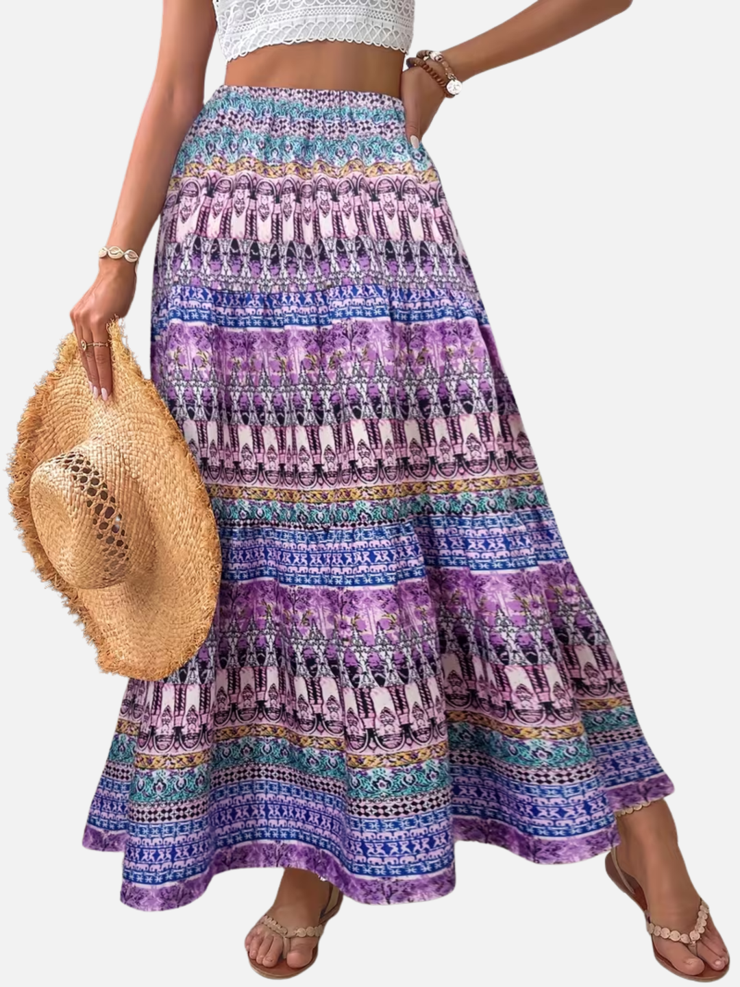 Women Boho Maxi Beach Dress Lightweight Vacation Outfit