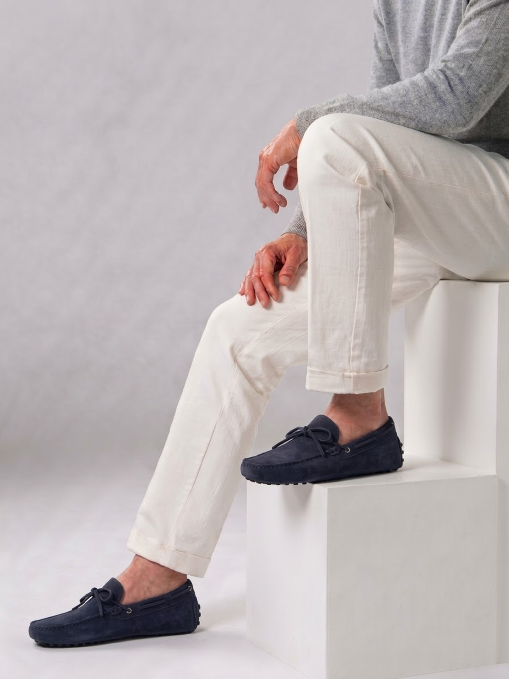 Men’s Suede Driving Shoes Soft Sole Comfortable Slip-On