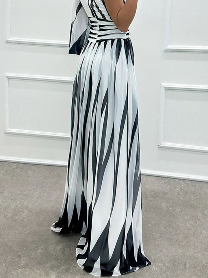 One-Shoulder Maxi Dress for Summer Events Elegant Evening Style