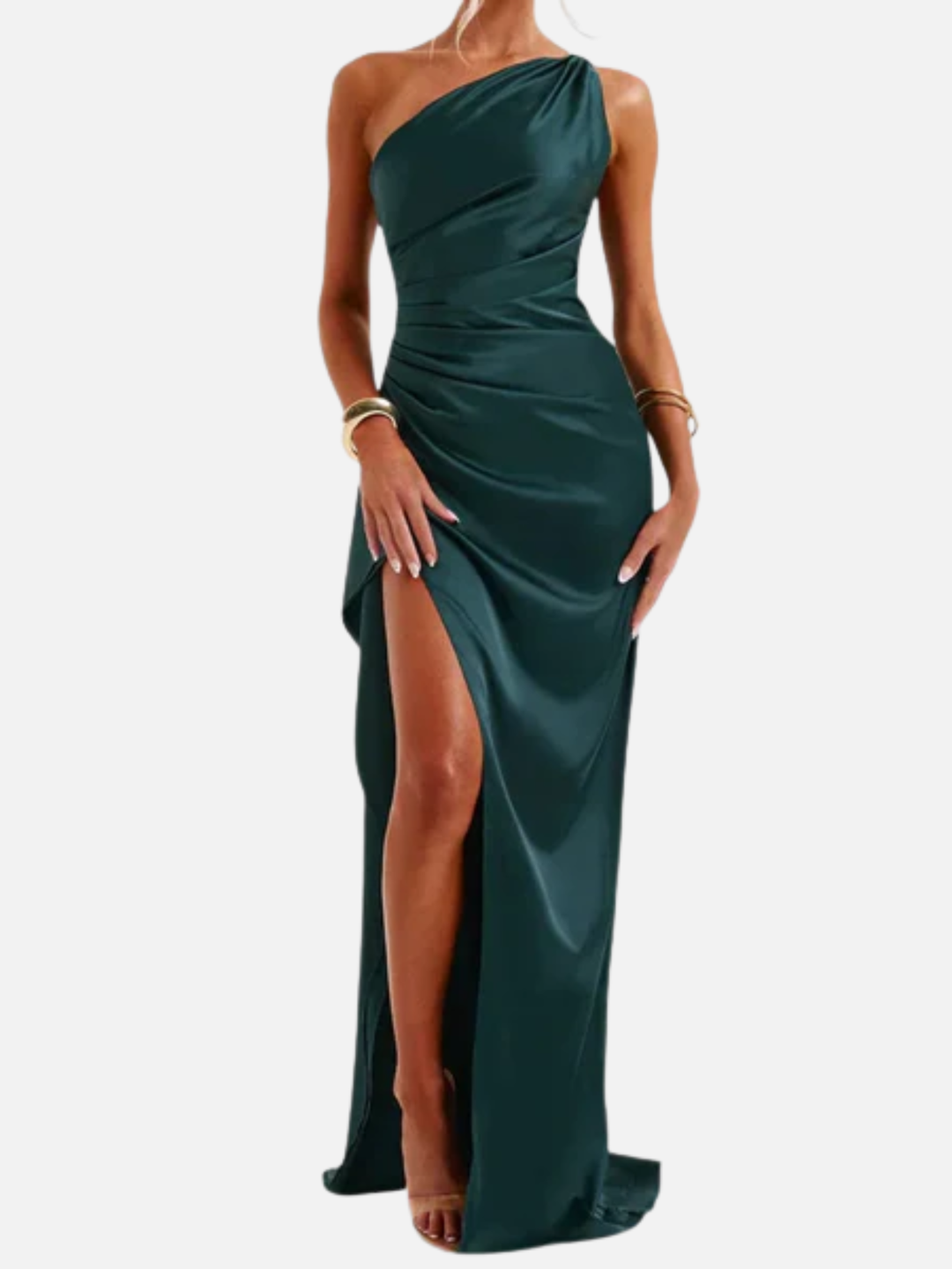 Women’s Asymmetric Maxi Dress for Wedding Guest Elegant Formal Wear
