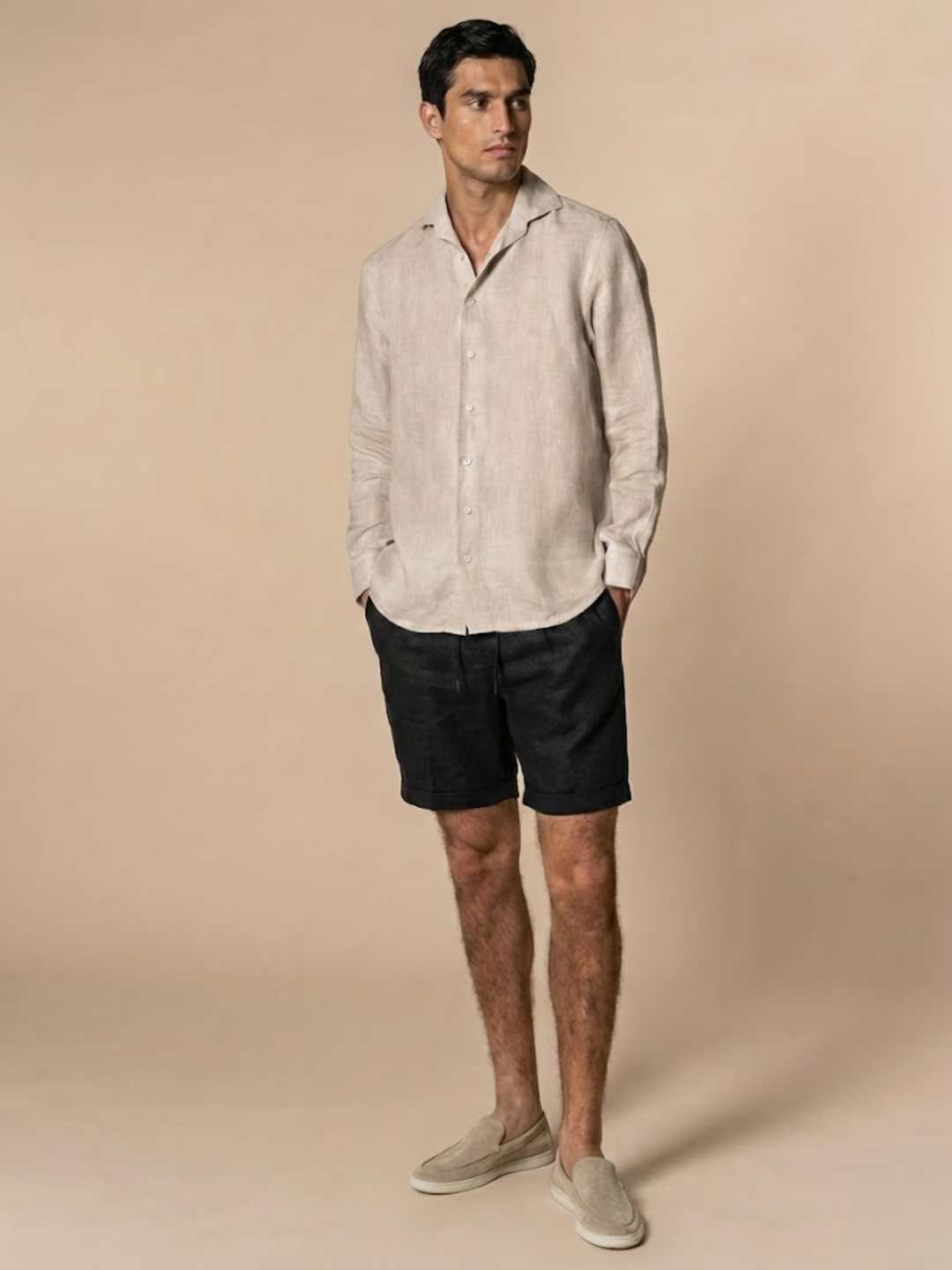 Men’s Linen Shorts for Summer Breathable Lightweight Comfort