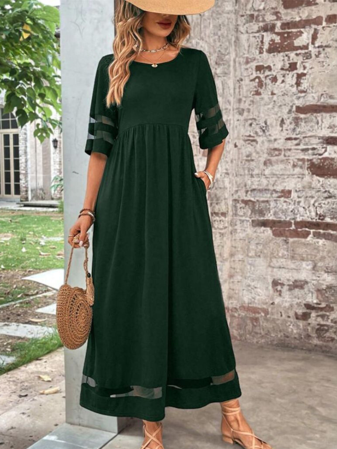 Dress Women Casual Midi Dress for Summer Everyday Comfort Wear