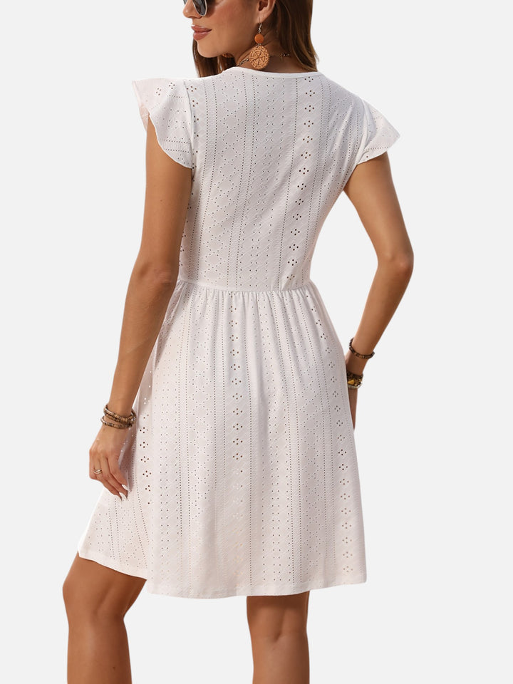 Women’s Summer Lace Mini Dress Elegant Lightweight A-Line Fit