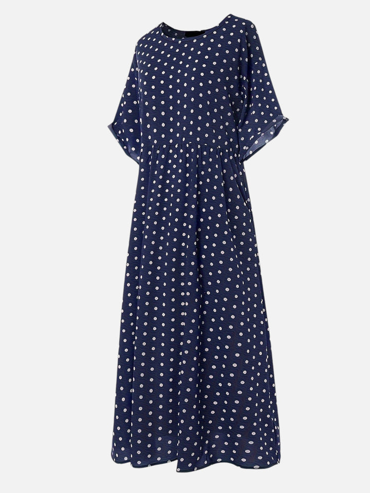 Women’s Polka Dot Maxi Dress Casual Loose Fit Summer Outfit