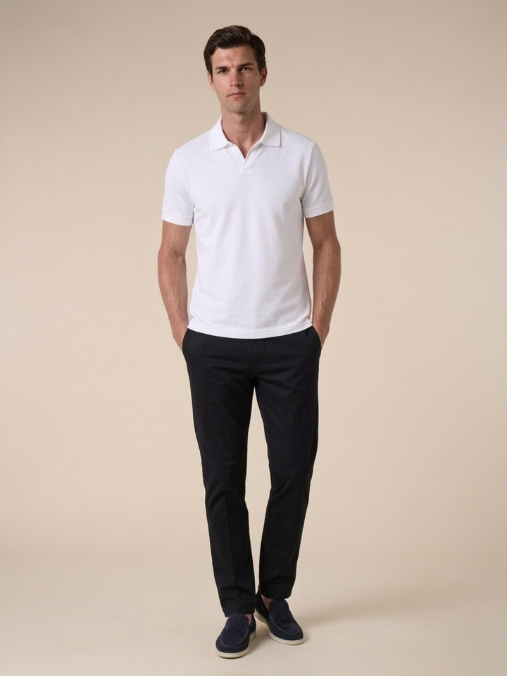 Men’s Short Sleeve Polo Soft Knit Comfortable Casual Wear