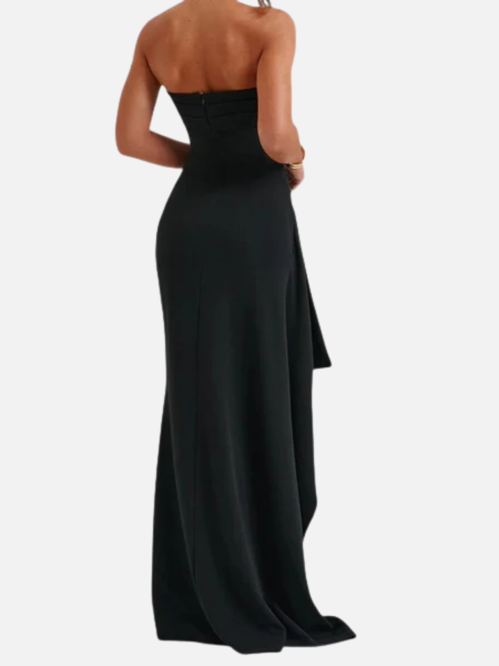 Women's Strapless Evening Dress for Weddings and Formal Events