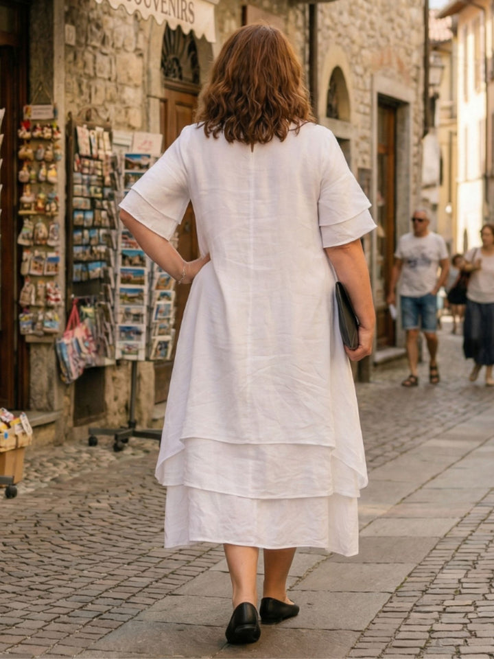 Women Soft Layered Dress Easy Wear Day to Evening Style