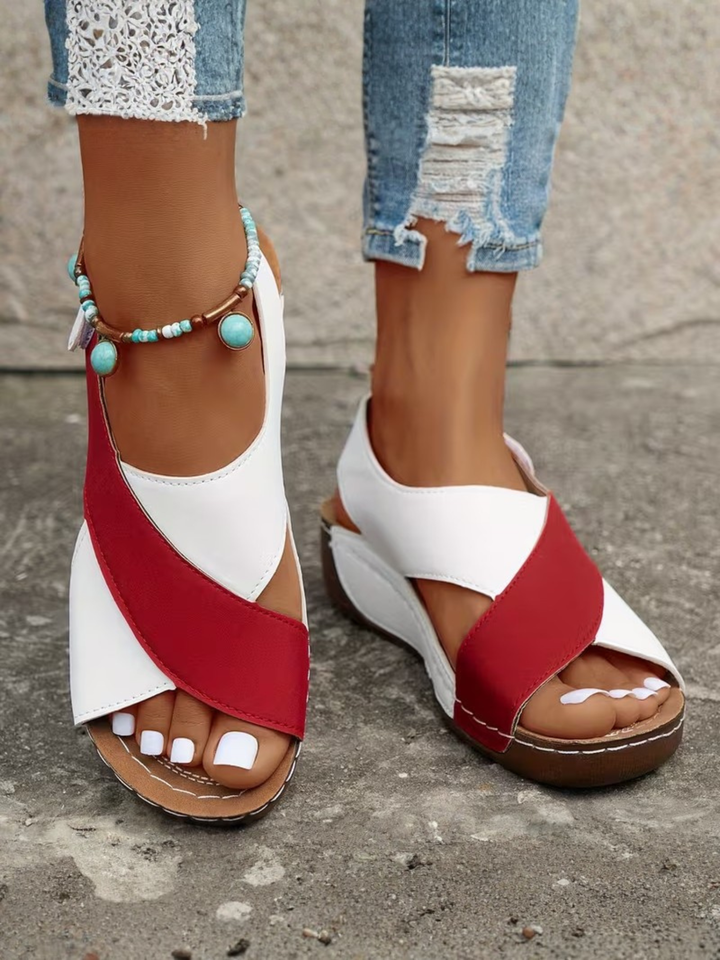 Women’s Cross Strap Sandals for Walking Comfort Summer Outdoor