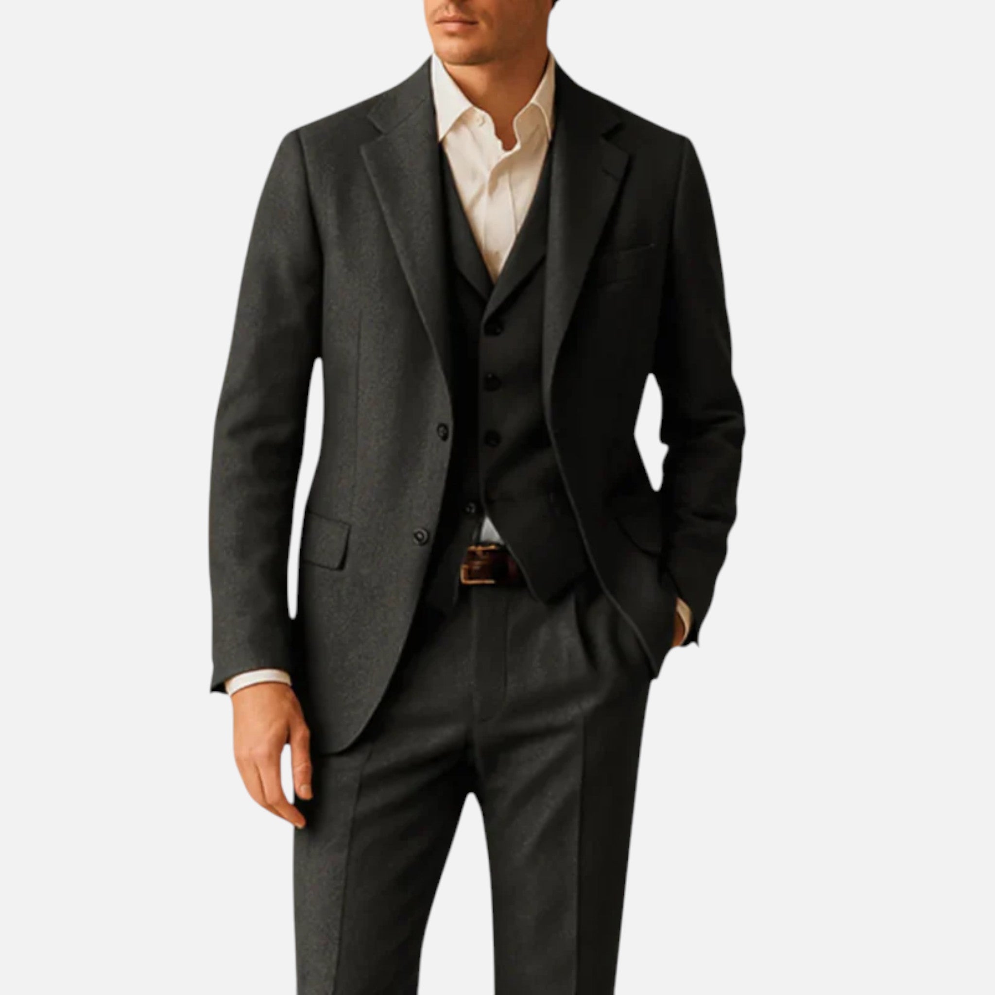 Aurevien | Men’s Vintage Wool Three-Piece Suit