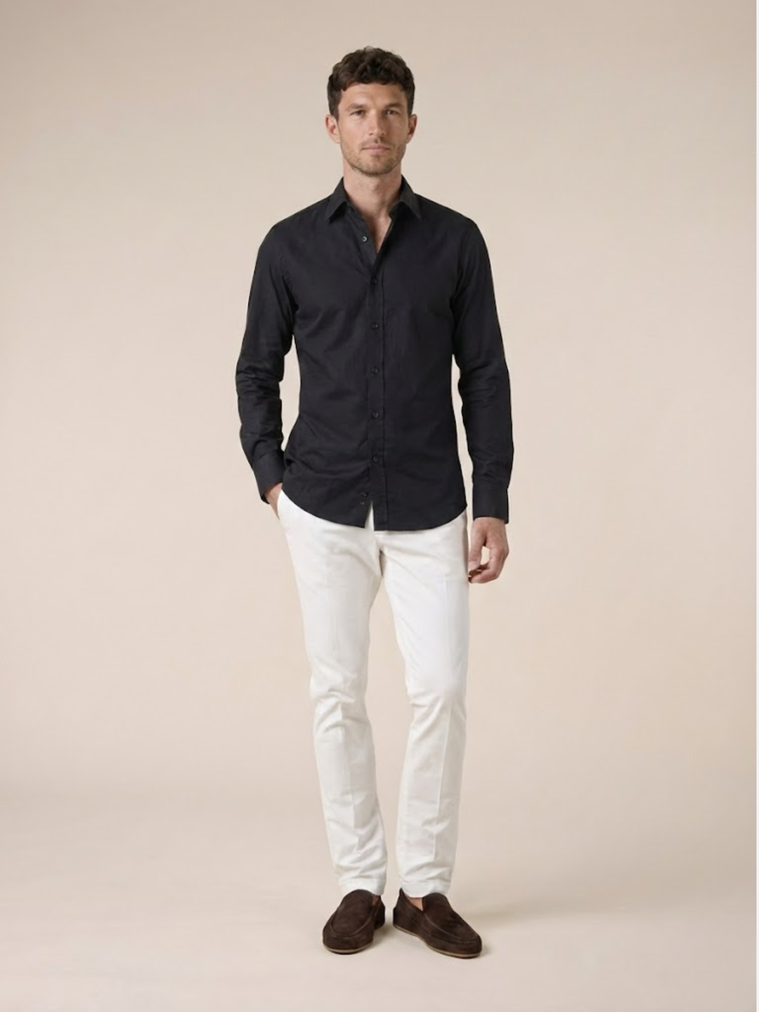 Men’s Premium Cotton Shirt Slim Fit Smart Casual Style