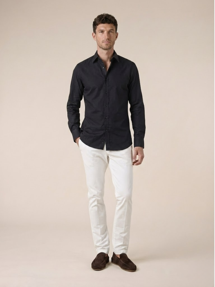 Men’s Premium Cotton Shirt Slim Fit Smart Casual Style