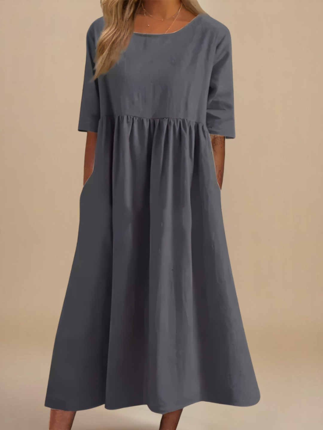 Dress Women Elegant Casual Midi Dress for Everyday Wear