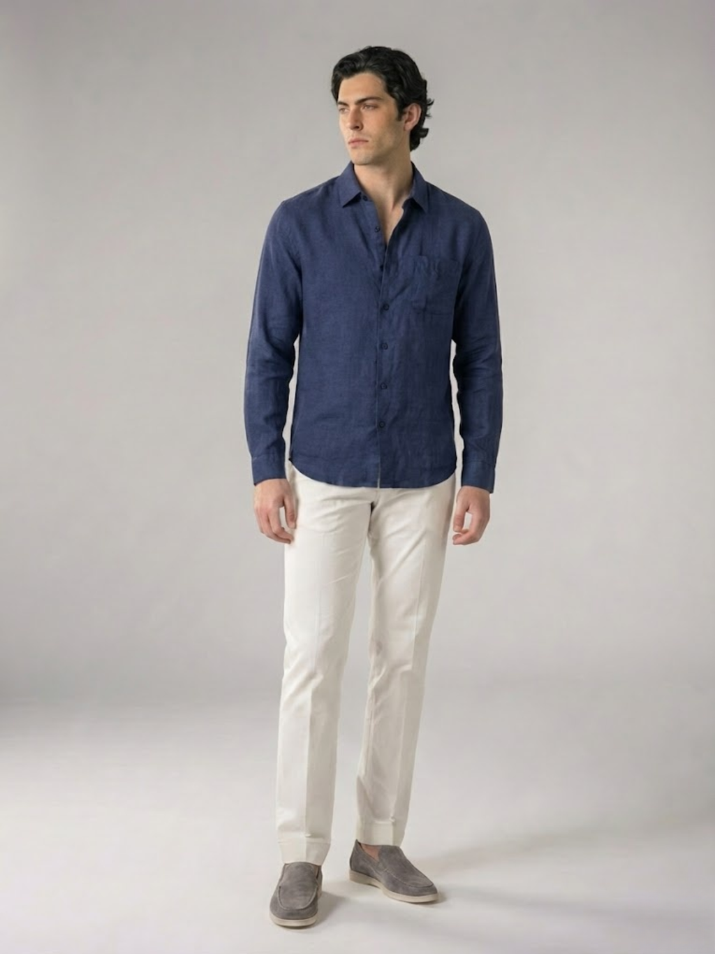 Linen Shirt Men’s Timeless Comfort Slim Fit Summer Top