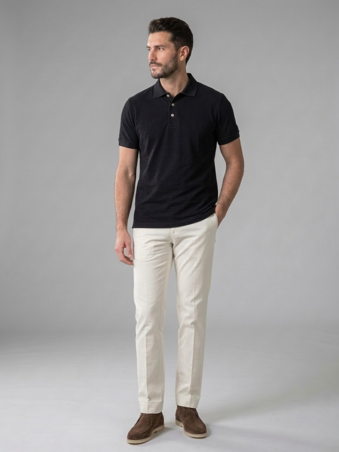 Men’s Polo Shirt Summer Casual Classic Fit