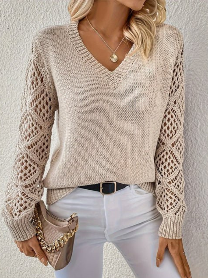 Sweater Breathable Long Sleeve Top for Cool Weather