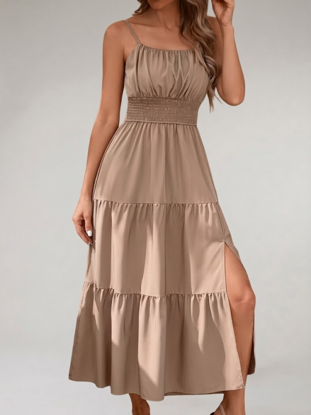 Women’s Maxi Dress Pleated Lightweight Summer Vacation Dress