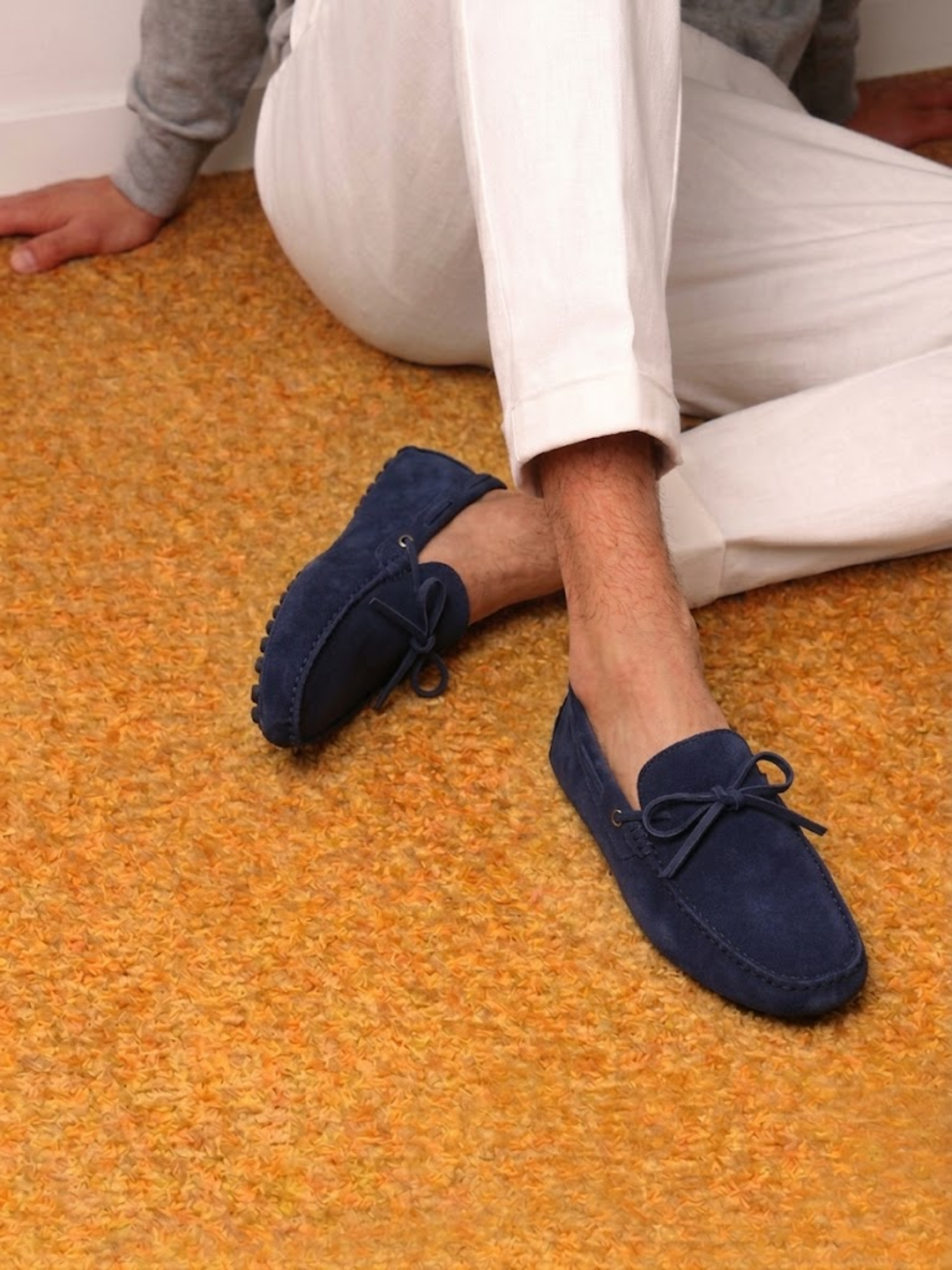 Men’s Suede Driving Shoes Soft Sole Comfortable Slip-On