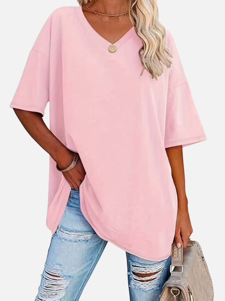 Women’s Blouse for Summer Work Casual Soft Stretch Loose Fit Top