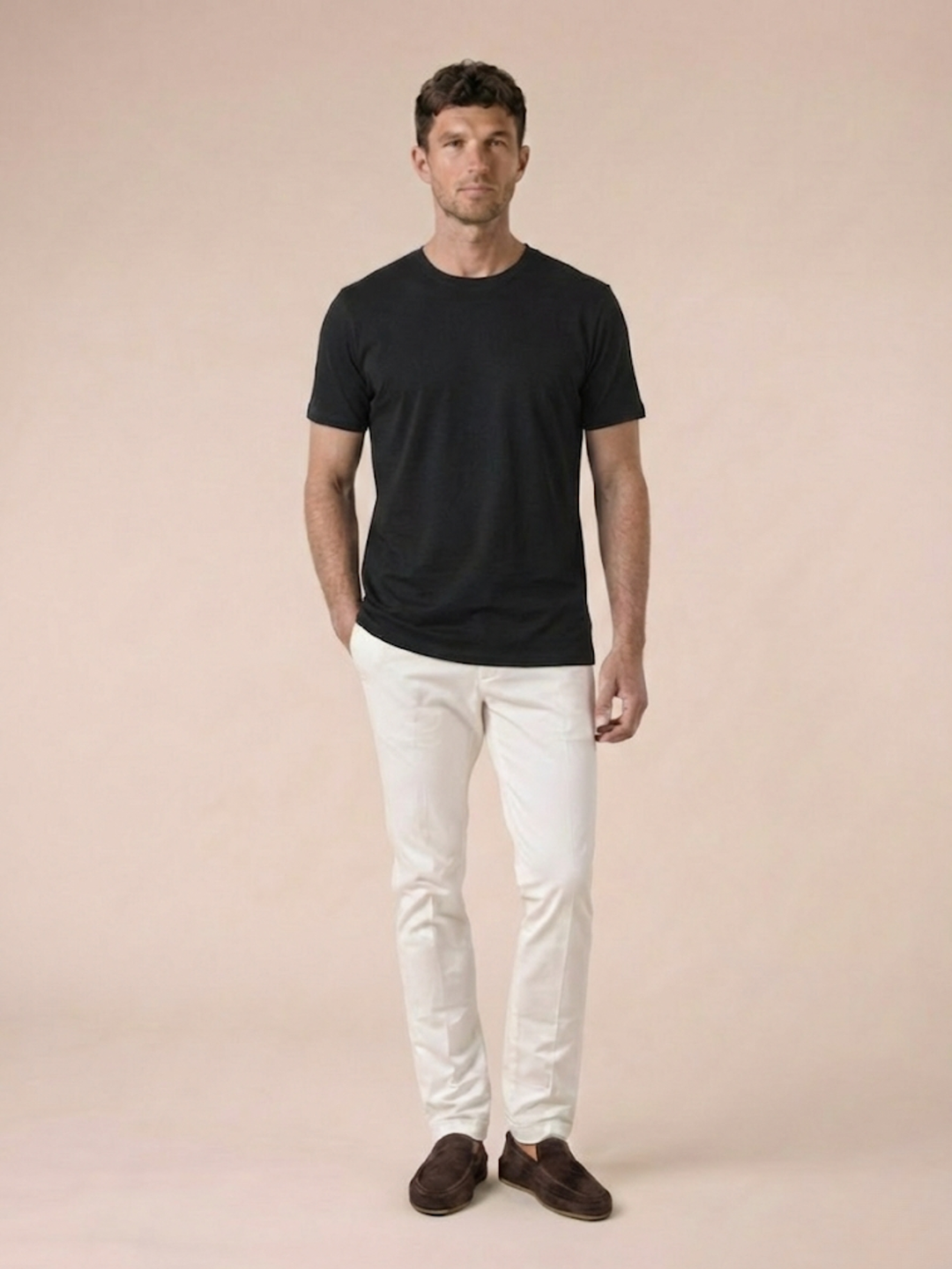 Men’s Premium Egyptian Cotton T-Shirt Soft Crew Neck Basic