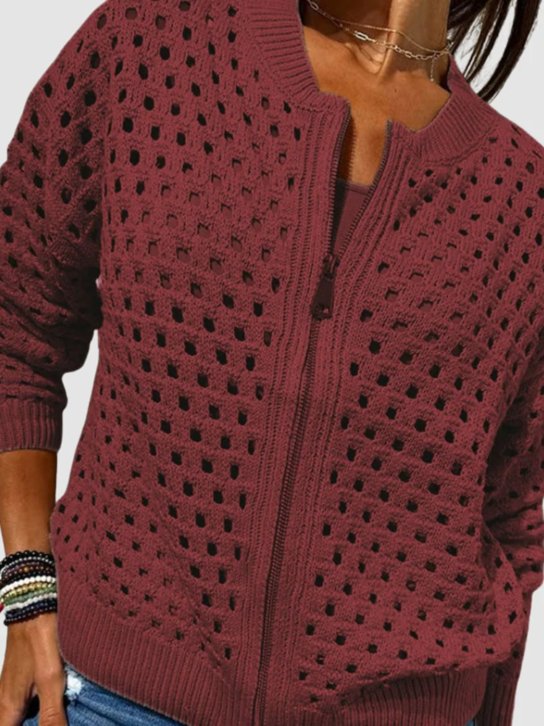 Women's lightweight knit cardigan for layering everyday wear