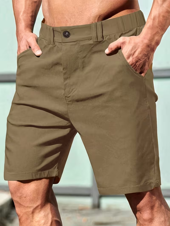 Men’s Cotton Cargo Shorts Comfortable Summer Casual Straight Fit
