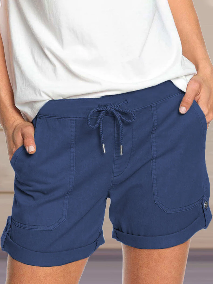 Women's Casual Shorts Elastic Waist Relaxed Fit Summer Wear