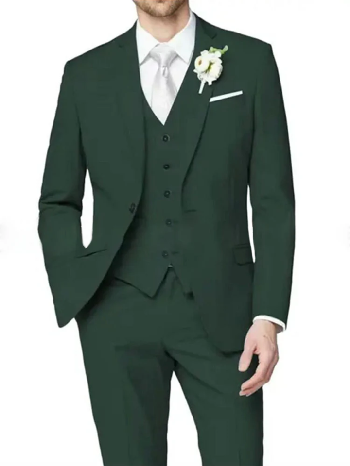 Men's lilac wedding suit slim fit one button formal