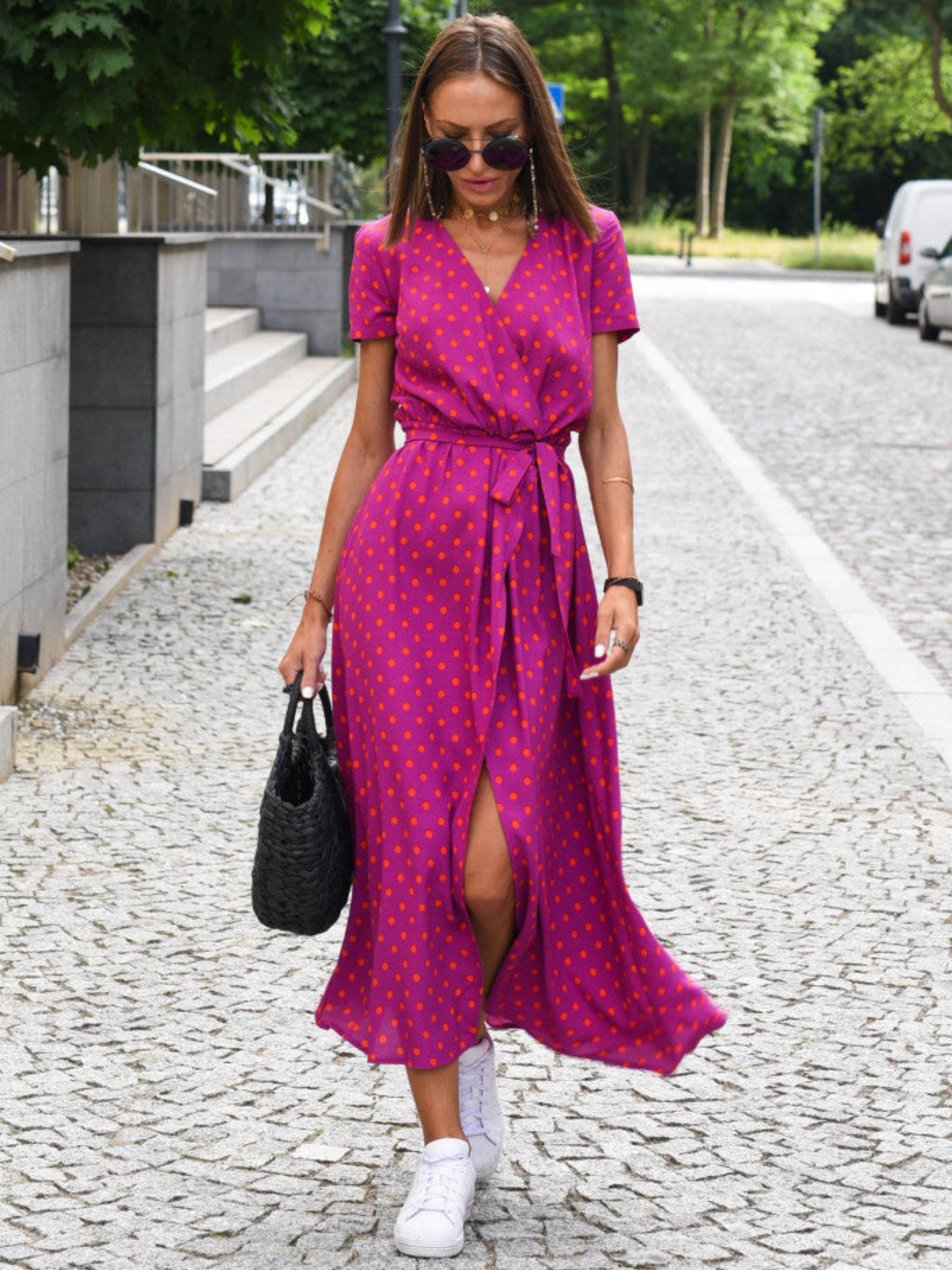 Wrap Dress Breathable Summer Outfit for Day to Evening Wear