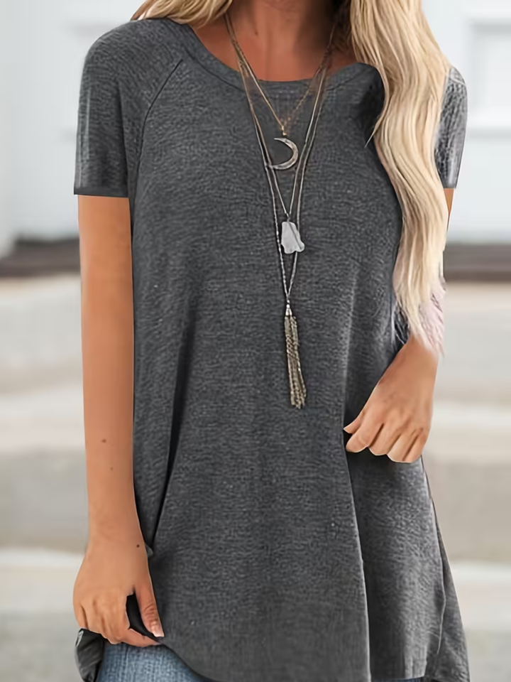 Women’s Loose Fit Long T-Shirt Casual Summer Comfort Top