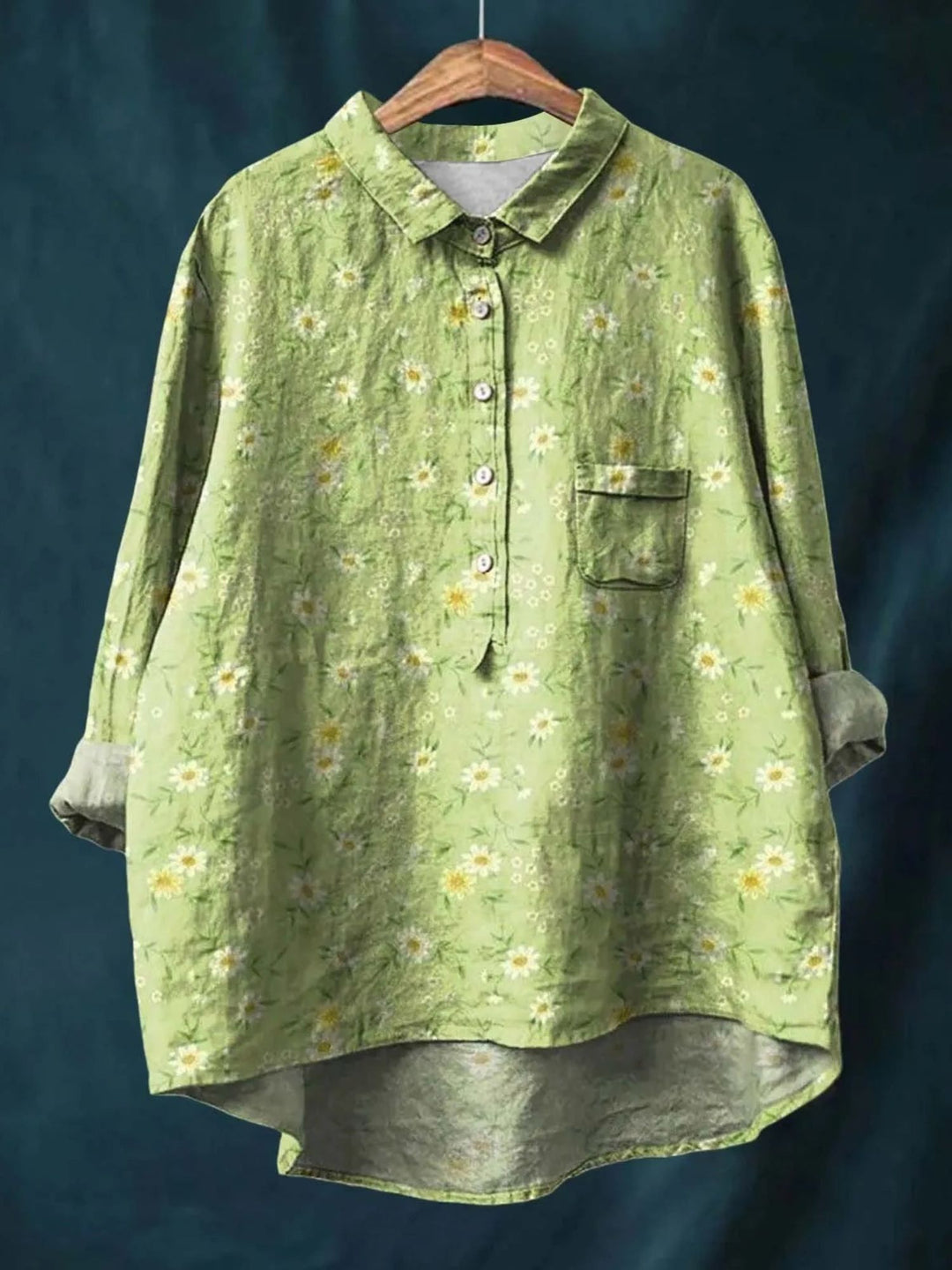 Blouse Women’s Floral Summer Shirt For Work Casual Wear
