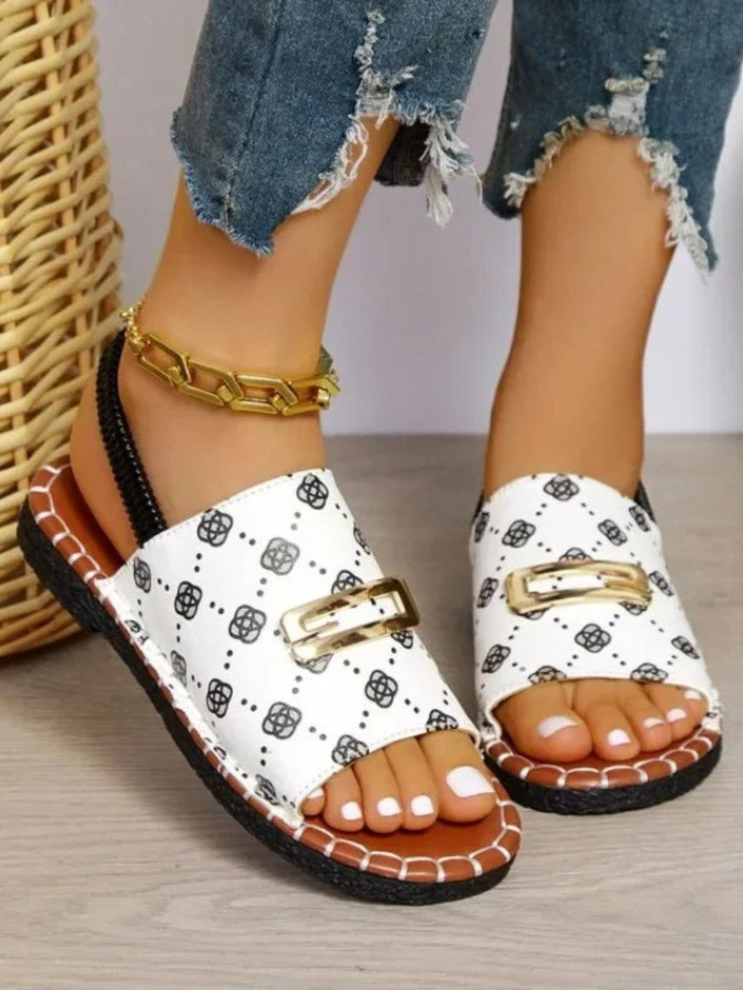 Women’s Wedge Heel Sandals Cushioned Support All Day Comfort