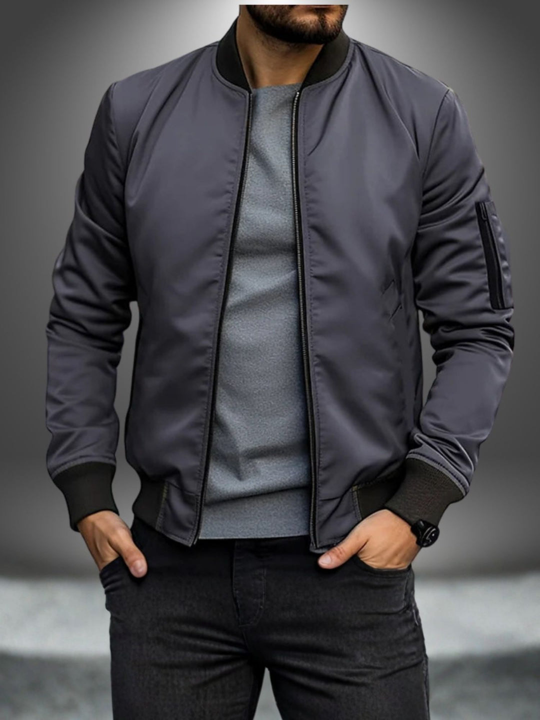 Bomber Jacket Men Lightweight Jacket for Spring and Fall