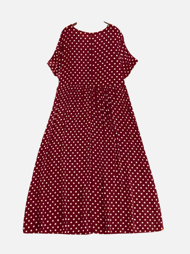 Women’s Polka Dot Maxi Dress Casual Loose Fit Summer Outfit