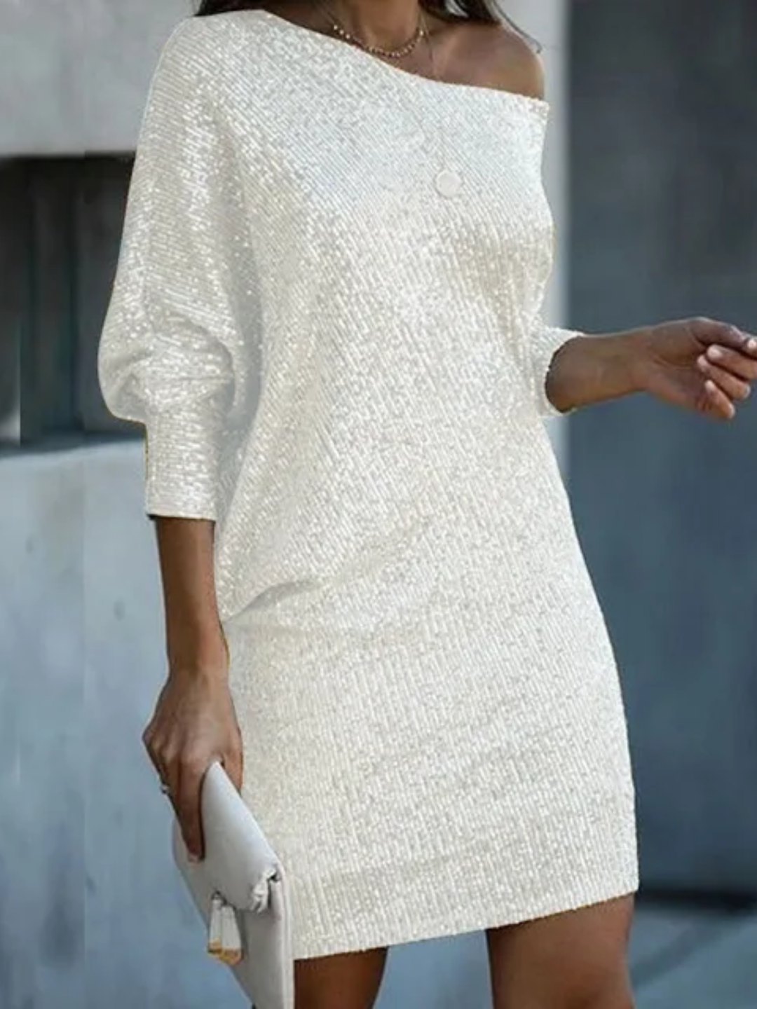 Women's sequin wedding dress for party and evening events