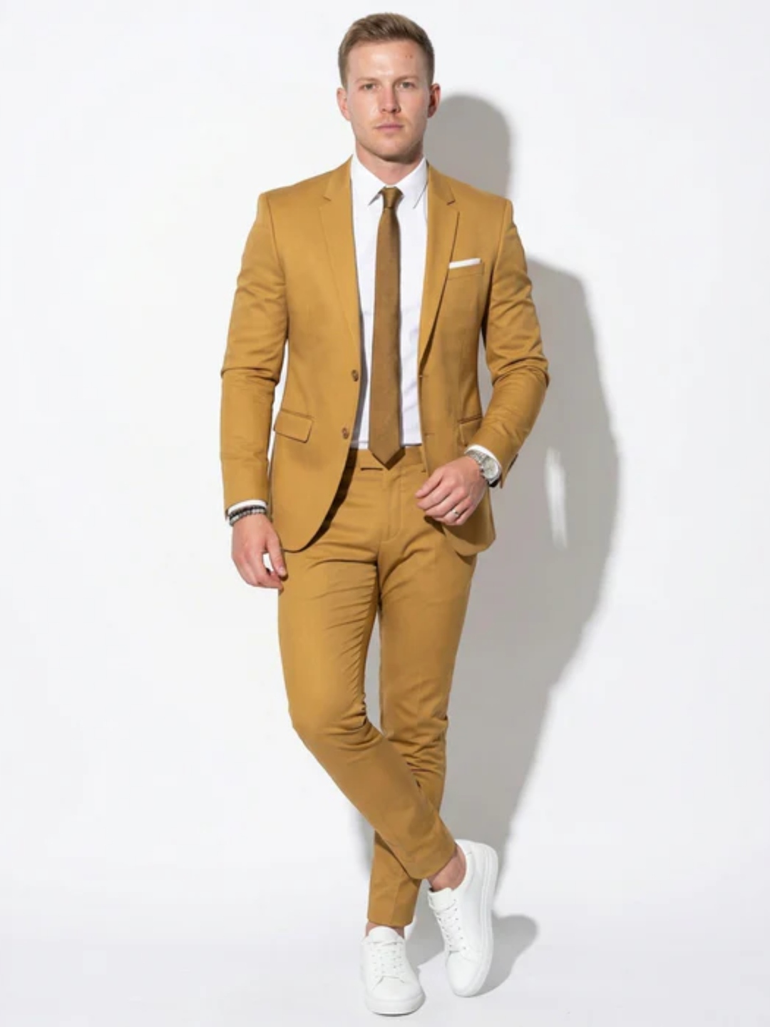 Men's slim fit wedding suit for groom modern tailored fit