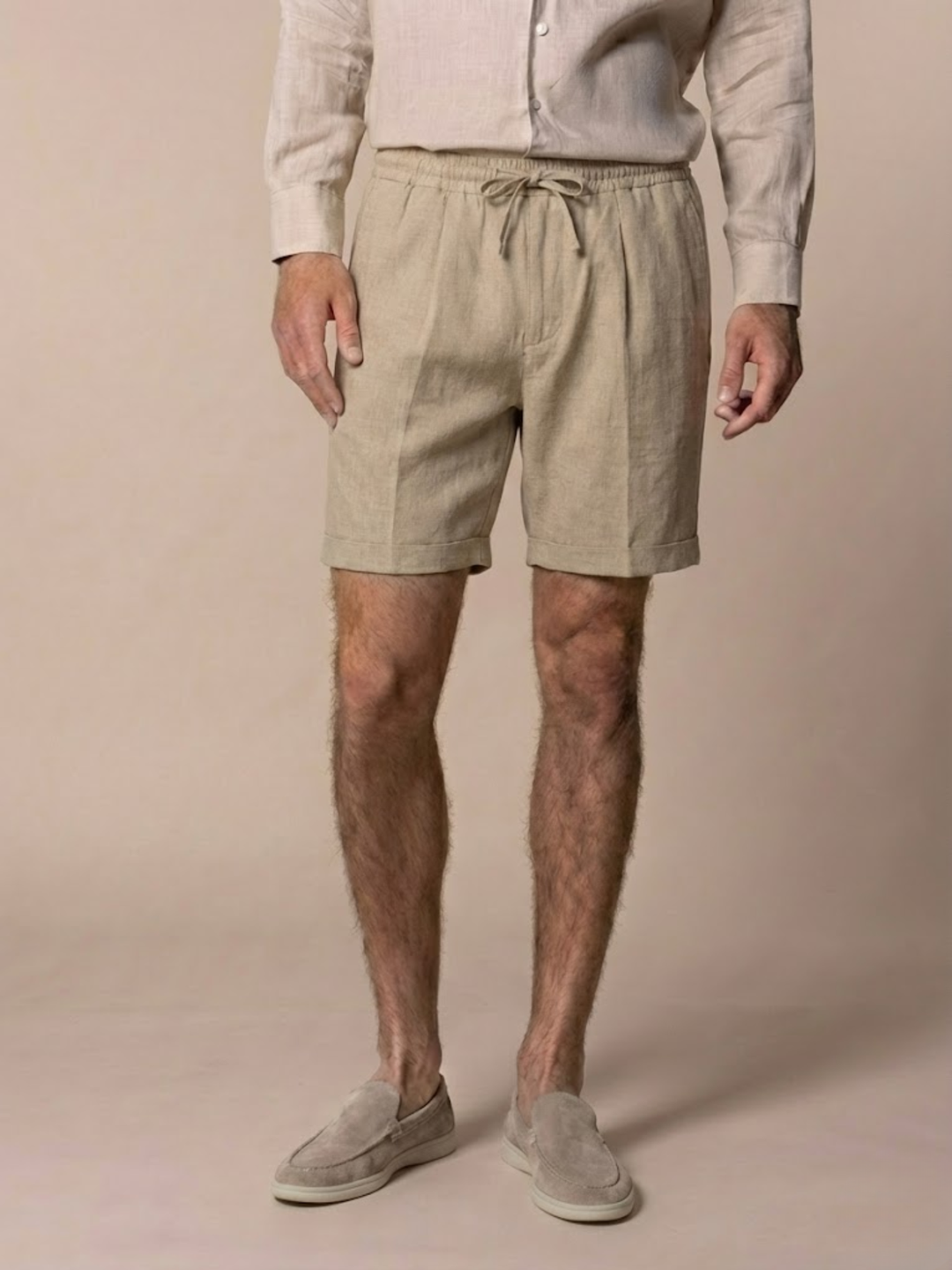 Men’s Linen Shorts for Summer Breathable Lightweight Comfort