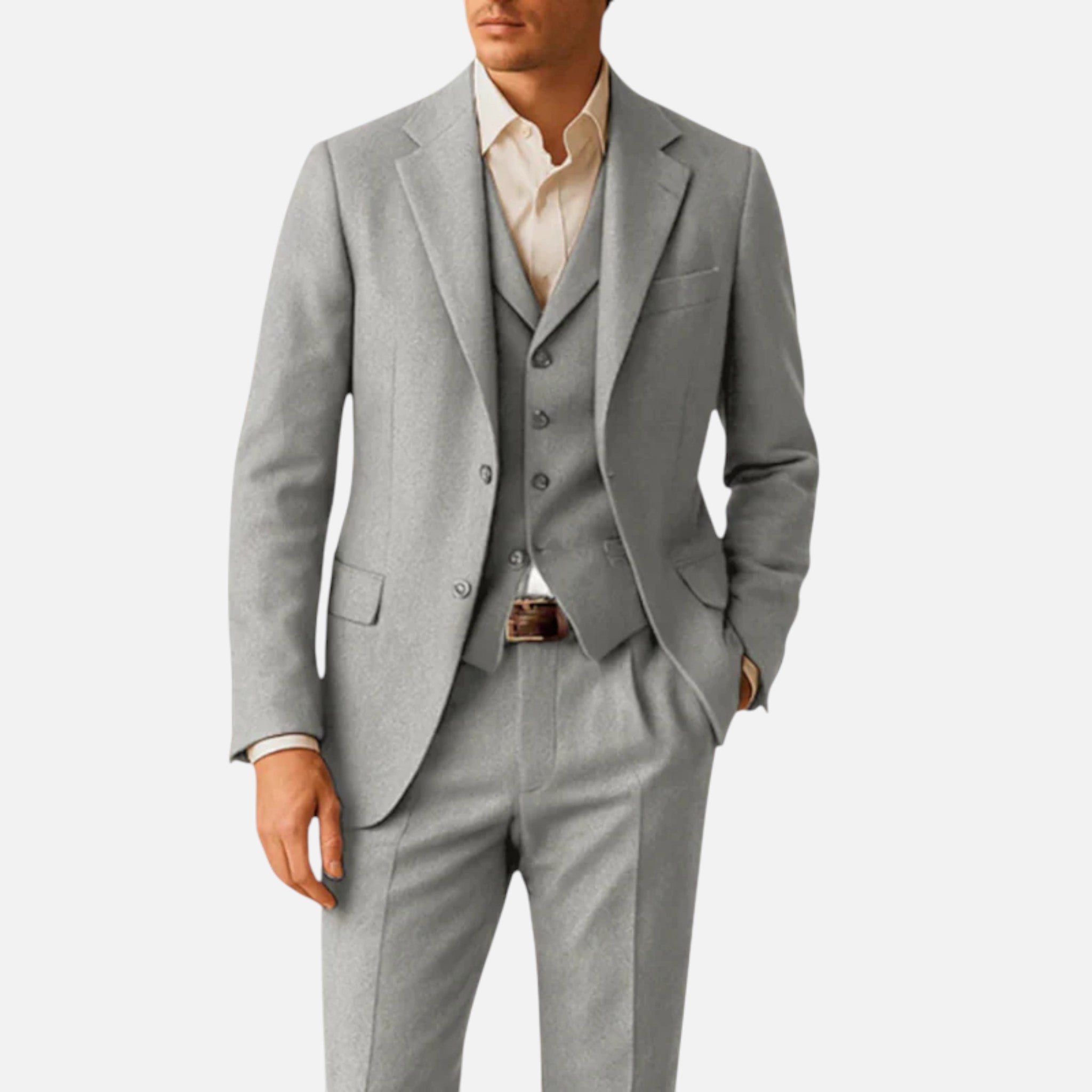Aurevien | Men’s Vintage Wool Three-Piece Suit