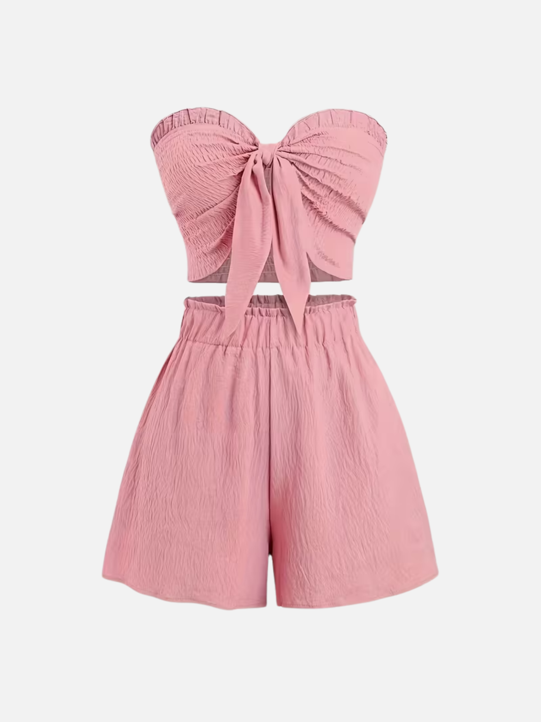 Women's 2-Piece Shorts Set Elastic Waist Beachwear Summer Set