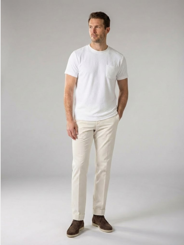 Men’s Polo Shirt – Comfortable Terry Towelling Fabric – Elegant Fit