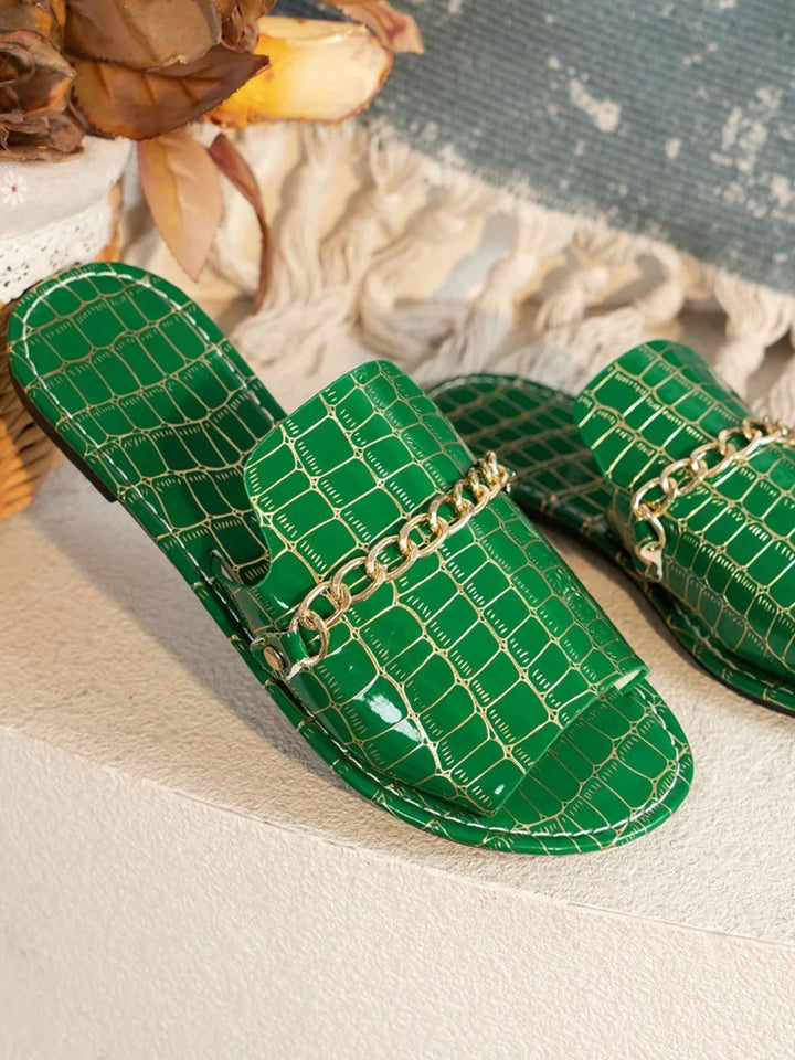 Women's comfortable wedge flip flops cushioned sole beach sandals