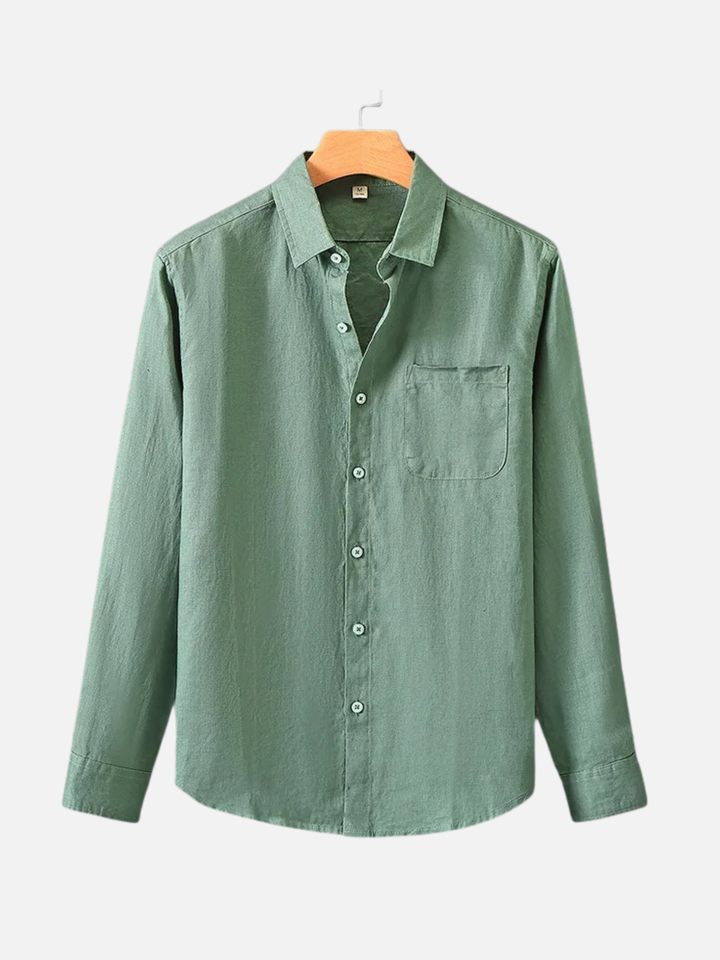 Linen Shirt Men’s Timeless Comfort Slim Fit Summer Top