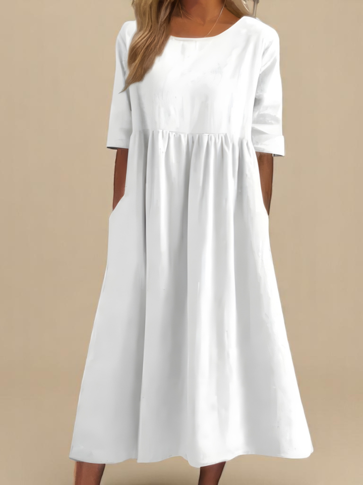 Dress Women Elegant Casual Midi Dress for Everyday Wear