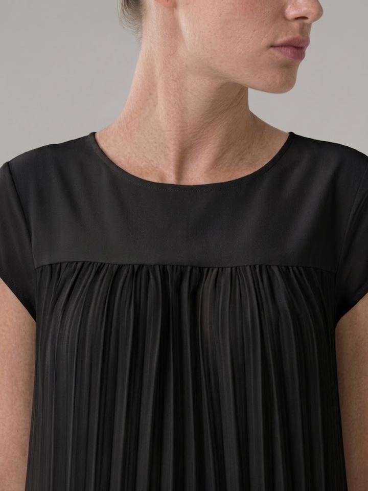 Women’s Midi Sundress A-Line Pleated Lightweight Summer Dress