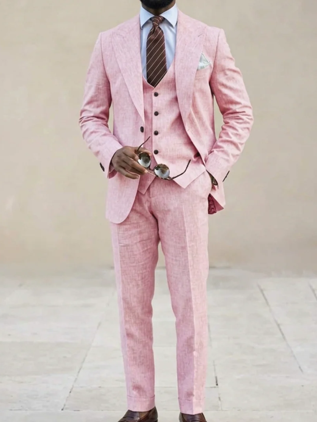 Men's 3 piece suit for wedding slim fit formal suit set