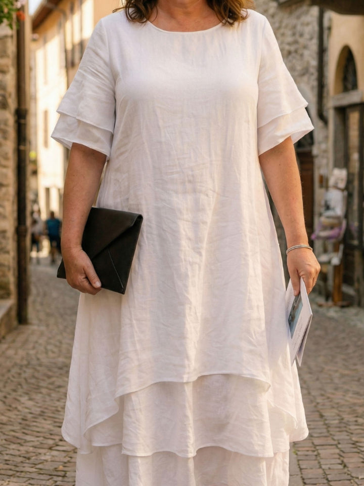 Women Soft Layered Dress Easy Wear Day to Evening Style