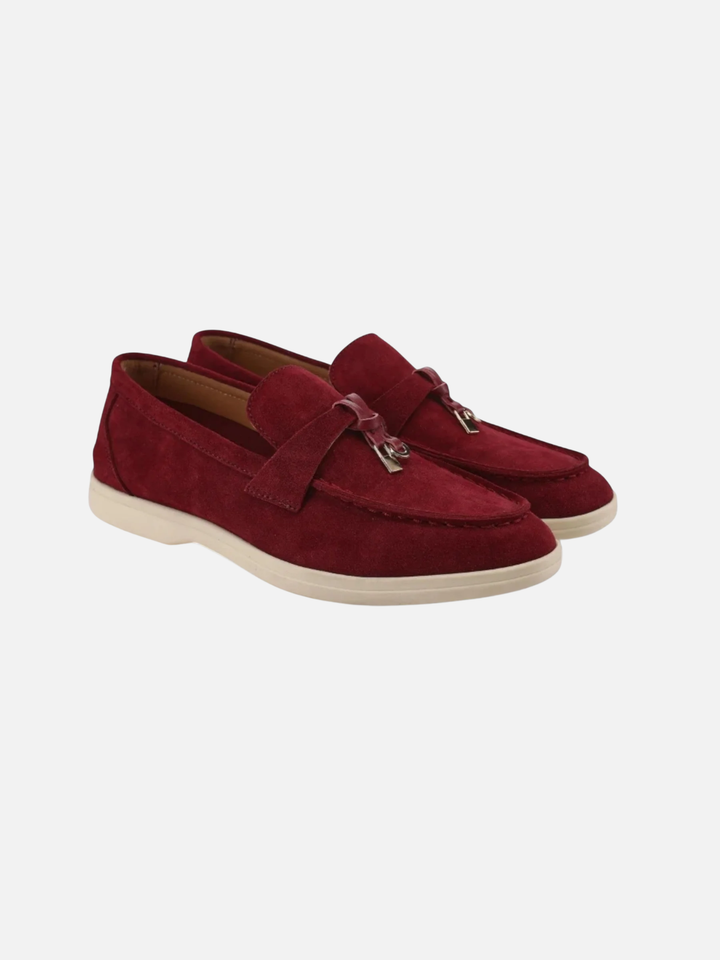 Women’s Suede Loafers Comfortable Slip-On Everyday Flats