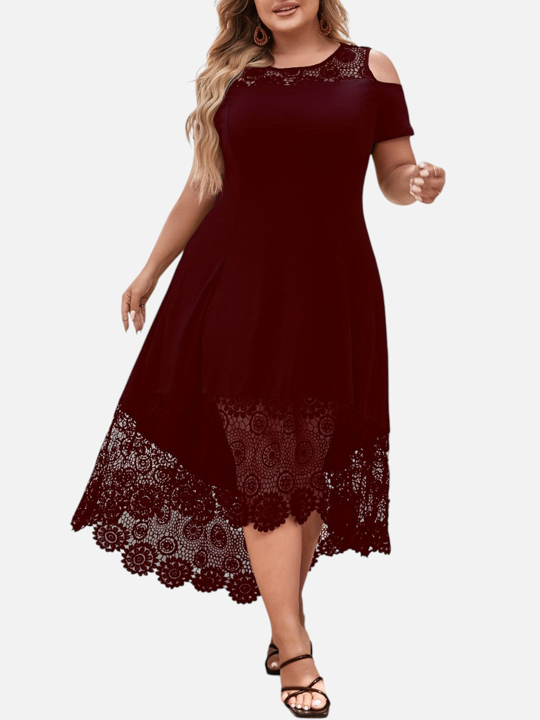Women’s Plus Size A-Line Dress for Wedding Guest and Parties